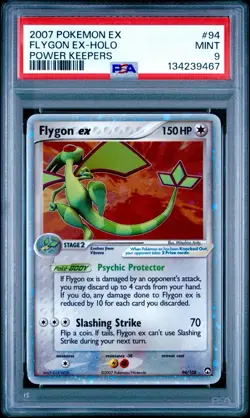 Flygon ex 94/108 Power Keepers Holo Pokemon 2007 PSA 9 - Image 1