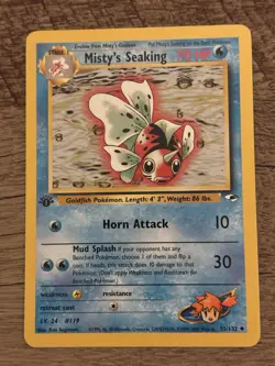 Pokemon TCG Misty's Seaking Gym Heroes 55/132 Uncommon Stage 1 70 HP 1st Editio… - Image 1