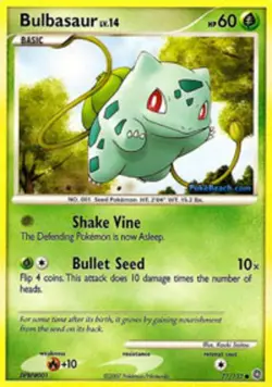 2x Moderately Played Bulbasaur - 77/132 - Common Pokemon Secret Wonders - Image 1
