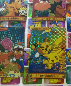 Pokemon Vintage Pocket Monsters Vending HOLO Prism (4x) Stickers 1998 Nintendo - Image 5