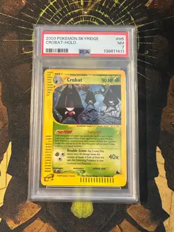 Pokemon Crobat H5/H32 Skyridge Holo PSA 7 - Image 1