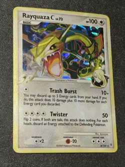 Pokemon TCG Rayquaza Lv. X Promo Holo Pokemon Promos Holo Cracked Ice Version - Image 1