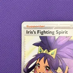 Iris’s Fighting Spirit 180/159 Pokemon TCG Journey Together Full Art Trainer NM - Image 3