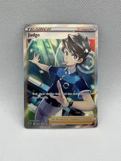 Pokemon Judge Ultra Rare SWSH Silver Tempest Trainer Gallery TG25/TG30 - Image 1