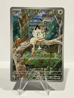 Meowth 106/094 Pokemon Phantasmal Flames Illustration Rare Near Mint (NM) 2025 - Image 1