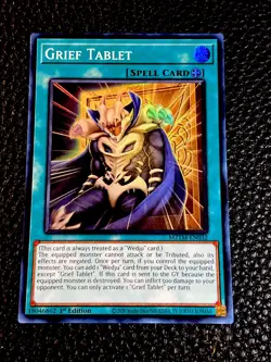 Grief Tablet MZTM-EN032 Yugioh 1st Edition (New) Super Rare - Image 1