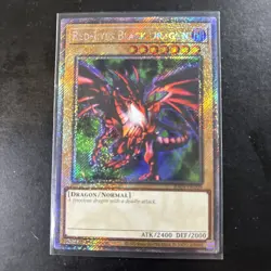 Yu-Gi-Oh! Red-Eyes Black Dragon (4th Art) Platinum Secret Rare RA04-EN109 - Image 1