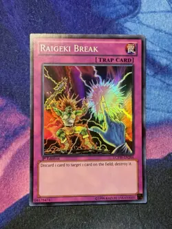 Yu-Gi-Oh TCG Raigeki Break LCYW-EN286 Super Rare 1st Edition Card NM - Image 1