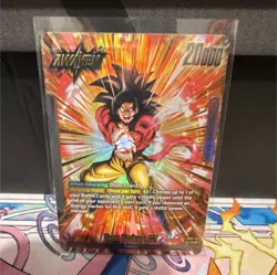 Bandai Dragon Ball Super Son Goku GT FB03-186 Leader Foil Awaken 2 Cards - Image 1