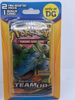 Two (2) Pokemon Team Up 2 Mini Booster Packs + Bonus Card Sun Moon DG NEW - Image 3