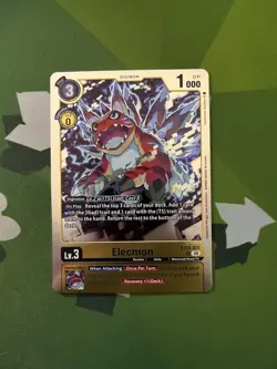 Digimon BT24 Time Stranger Bt24-031 Elecmon Rare Foil Card - Image 1