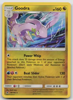 Pokemon Card Goodra Holo Rare SM - Guardians Rising 96/145 - Image 1