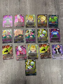 Dragon Ball Z TCG - 14SR, 2R Bundle, 16 Cards - Image 1