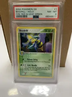 Beedrill Holo Rare Pokemon Card 1/112 Fire Red Leaf Green Set PSA 8 - Image 1