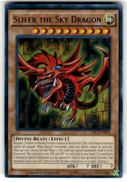 Yu-Gi-Oh Card - LDK2-ENS01 - SLIFER THE SKY DRAGON (ultra rare holo) - NM - Image 1