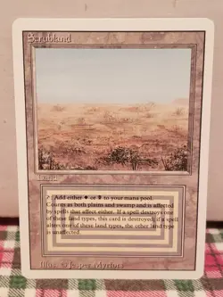 Magic The Gathering Daul Land SCRUBLAND REVISED (1994) RARE NM - Image 1