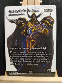 Golbez, Clad in Darkness / Syr Komrad, Grim - Final Fantasy - NM (see pics) MTG - Image 1