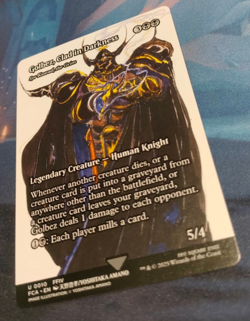 Golbez, Clad in Darkness / Syr Komrad, Grim - Final Fantasy - NM (see pics) MTG - Image 3