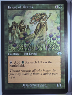 Priest of Titania (Retro Frame) - U428 - MTG - Modern Horizons 3 (MH3) - Image 1