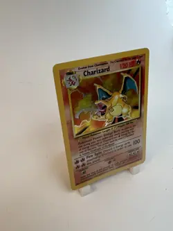 Pokemon Base Set Charizard 4/102 Holo Unlimited WOTC 1999 Vintage LP/MP - Image 2