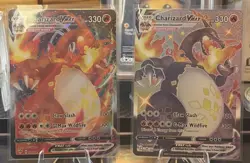 Pokemon TCG Charizard VMAX Shining Fates & Darkness Ablaze 2 Card Lot *Clean* - Image 2
