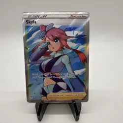 Pokemon TCG Skyla Holo Ultra Rare Full Art Card Shining Fates 072/072 (83) - Image 1