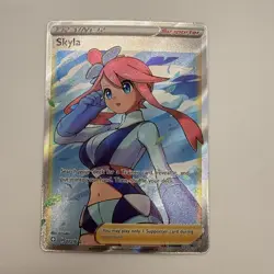 Pokemon TCG Skyla Holo Ultra Rare Full Art Card Shining Fates 072/072 (83) - Image 2