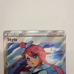 Pokemon TCG Skyla Holo Ultra Rare Full Art Card Shining Fates 072/072 (83) - Image 4