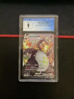 Pokemon TCG: Shining Fates - Charizard VMAX SV107 Shiny Vault Secret Rare CGC 9 - Image 1
