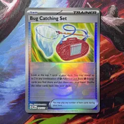Pokemon TCG Bug Catching Set Prismatic Evolutions Poke Ball Reverse Holo 102/131 - Image 1