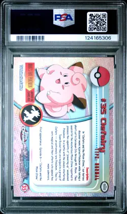 2000 TOPPS CHROME POKEMON T.V. #35 CLEFAIRY PSA 10 - Image 2