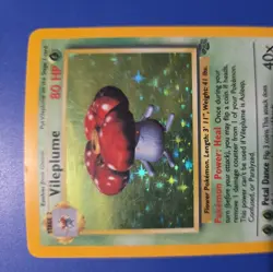 Pokemon TCG Vileplume Jungle 15/64 Unlimited Holo Rare Vintage 1999 WoTC - Image 2