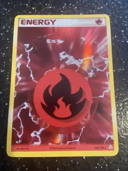 Pokemon TCG Fire Energy - 106/110 - Holon Phantoms Holo - Image 1