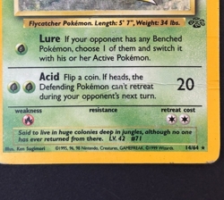 Pokemon Jungle Victreebel Holo 14/64 Unlimited Rare HP Heavily Played 1999 - Image 4