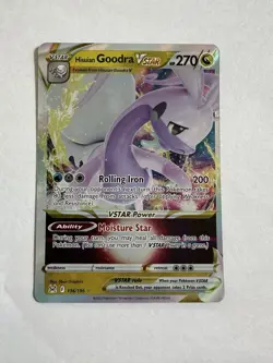 Hisuian Goodra VSTAR - 136/196 Ultra Rare Lost Origin Set Pokemon TCG NM - Image 1