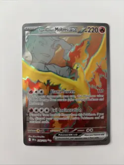 Pokemon TCG Team Rockets Moltres EX Destined Rivals 208/182 NearMint Condition - Image 1