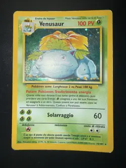 Pokemon Set Base Venusaur 15/102 Holo ITA - Image 1