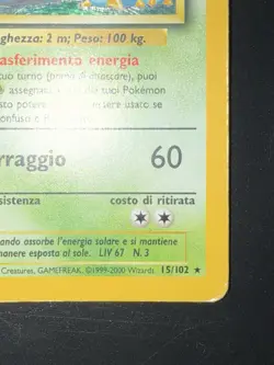 Pokemon Set Base Venusaur 15/102 Holo ITA - Image 5