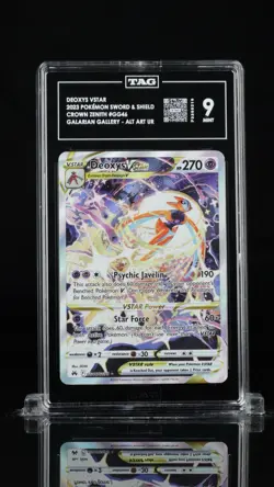 2023 POKEMON SWORD & SHIELD CROWN ZENITH #GG46 FULL ART/DEOXYS VSTAR TAG 9 - Image 1