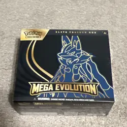 Pokemon TCG Mega Evolution Mega Lucario Elite Trainer New Sealed Authentic Box - Image 1