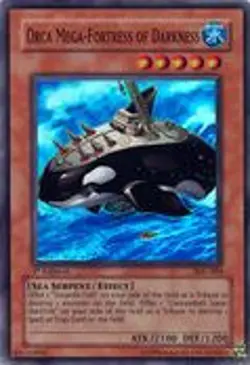 YUGIOH ORCA MEGA-FORTRESS OF DARKNESS SUPER RARE 1ST NEAR MINT IOC-084 - Image 1