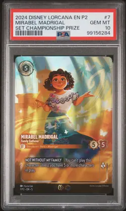 2024 DISNEY LORCANA EN P2-PROMO #7 MIRABEL MADRIGAL - FAMILY GATHERER PSA 10 - Image 1