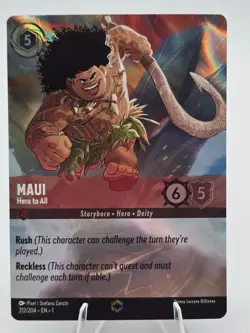 Maui Hero To All Enchanted Disney Lorcana First Chapter 212/204 - Image 1