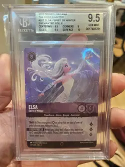 2023 Disney Lorcana Elsa Spirit Of Winter #207/204 The First Chapter BGS 9.5 - Image 1