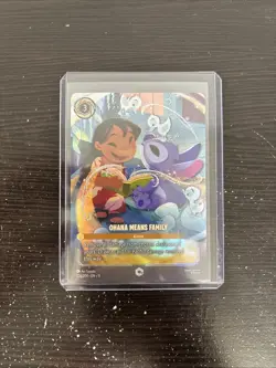 Enchanted Ohana Means Family NM Foil Winterspell Disney Lorcana Lilo Stitch x1 - Image 1