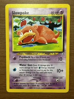 Slowpoke 73/111 Common Neo Genesis Non Holo Pokemon Card mp/lp - Image 1