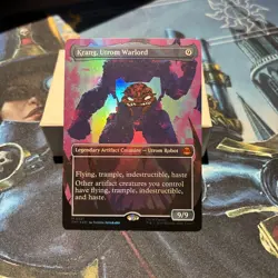 Magic The Gathering Krang, Utrom Warlord Borderless Foil TMNT MTG - Image 3
