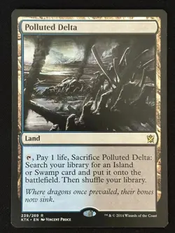 1x MTG Polluted Delta - Khans of Tarkir (KTK) #239 - Magic the Gathering - Image 1