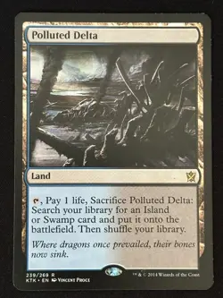 1x MTG Polluted Delta - Khans of Tarkir (KTK) #239 - Magic the Gathering - Image 5