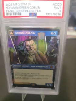Norman Osborn/Green Goblin (Borderless) Marvel's Spider-Man Foil MTG PSA 9 - Image 3